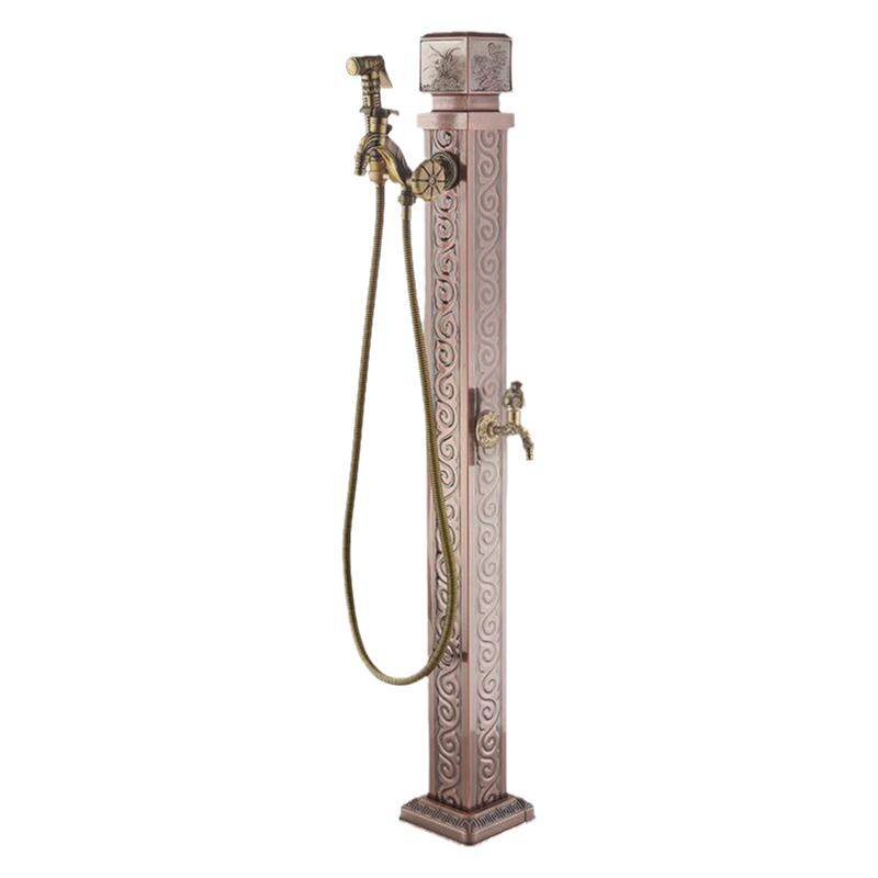 MEIZIJIE | Stainless Steel Red Bronze Outdoor Freeze-Proof Faucet with Hose Connector ราคา 2,190 บาท*ส่งฟรี