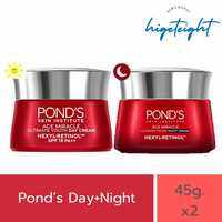 [1แถม1] Ponds Age Miracle Wrinkle Corrector Day Cream+Night Cream 45g พอนส์ เอสมิราเคล เดย์ครีม/ไนท์ครีม ครีมบำรุงผิวหน้า