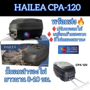 ภาพหน้าปกสินค้าHAILEA CPA 120 ปั๊มลมสำรองไฟ ปัํมลมแบตเตอร์รี่  AIR PUMP with UPS ที่เกี่ยวข้อง