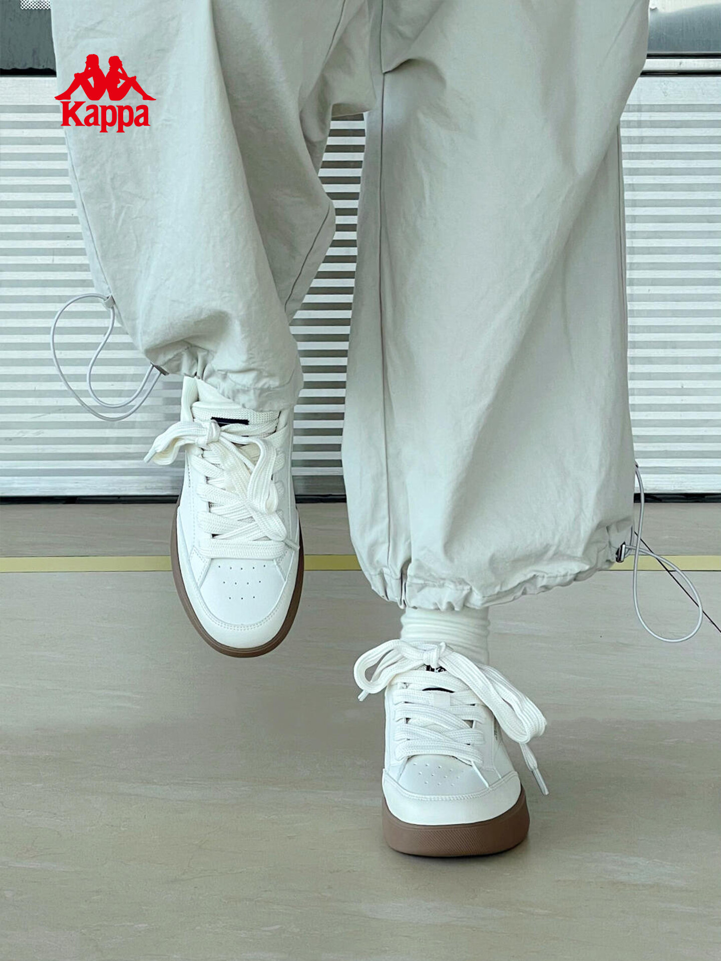 Kappa | Thick Sole Women's White Sneakers New Season Trendy ราคา 3,599 บาท*ส่งฟรี