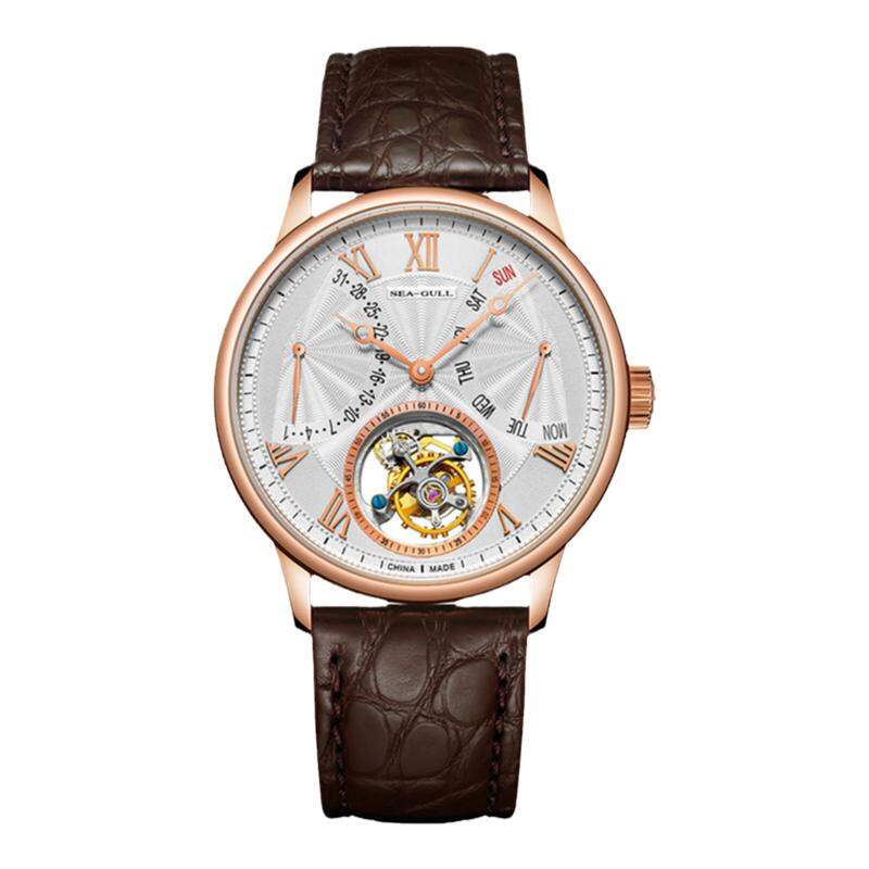 SEA-GULL | 18K Gold Business Tourbillon Mechanical Watch for Men ราคา 510,780 บาท*ส่งฟรี