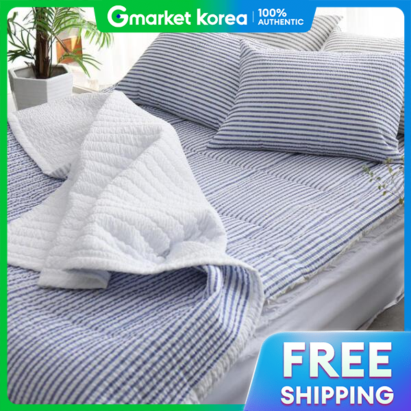 ART BOX | Artbox/Adora House Ariel Seersucker Quilted Pad Set Queen Duvet 1 + Pillow Covers 2 ราคา 4,321 บาท*ส่งฟรี