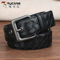 TUCANO | เข็มขัดแฟชั่นหนังทอสำหรับชายและหญิง