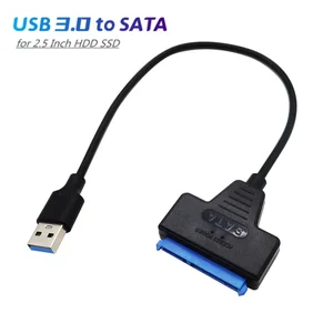 ภาพหน้าปกสินค้าUSB 3.0 อะแดปเตอร์ซาต้าสายฮาร์ดดิสก์ภายนอก 22 PIN SATA III USB 3.0 อะแดปเตอร์แปลงข้อมูลสำหรับ 2.5 นิ้ว HDD/SSD (สีฟ้า) ที่เกี่ยวข้อง