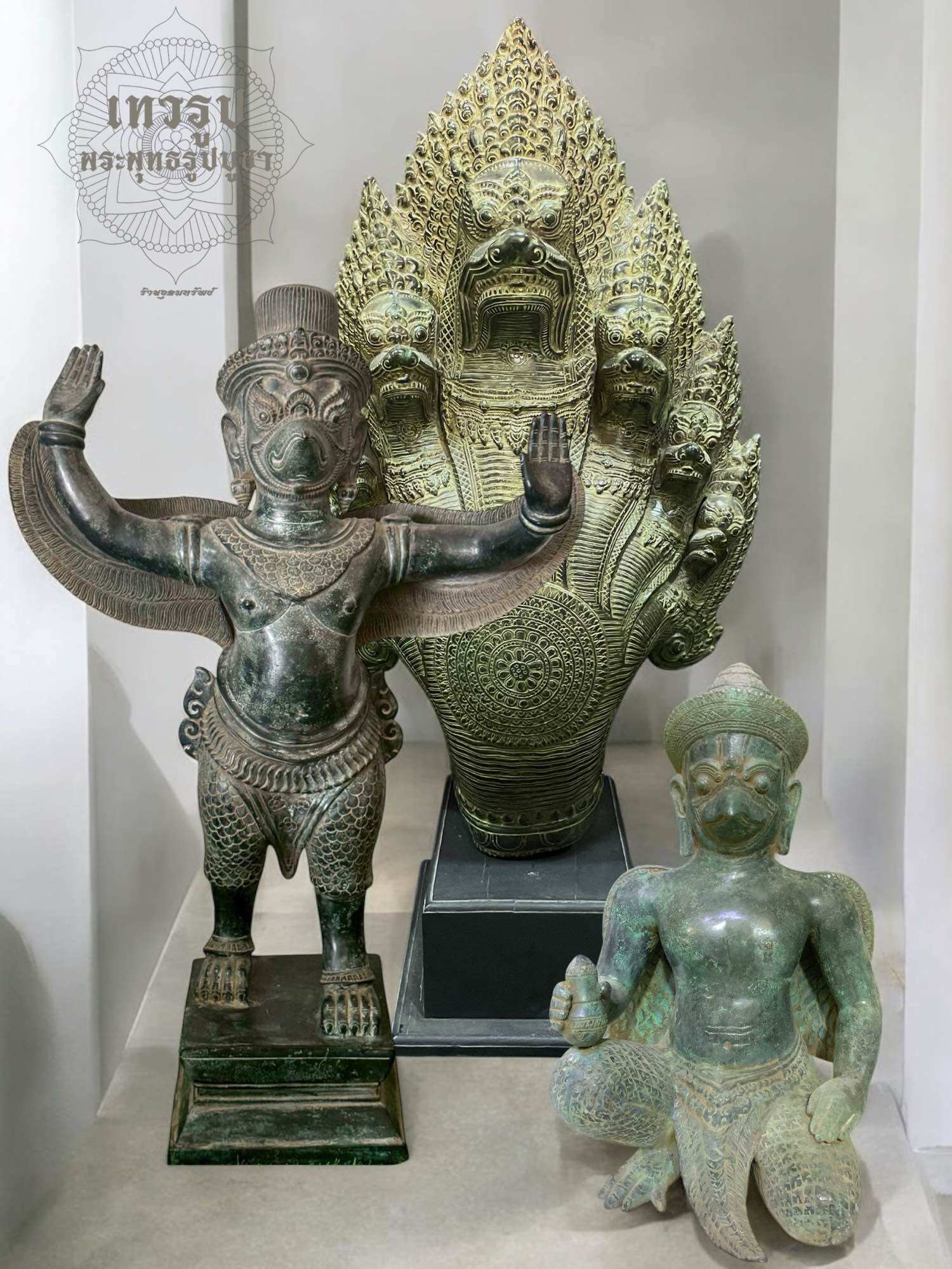 พญาครุฑขอม พญานาคขอม (ชุด 3องค์) ราคา 80,000 บาท*ส่งฟรี