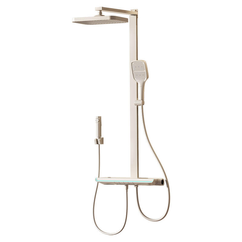 DONGPENG | Creamy Style Pressure Increasing Thermostatic Digital Display Piano Keys Shower Head ราคา 6,849 บาท*ส่งฟรี