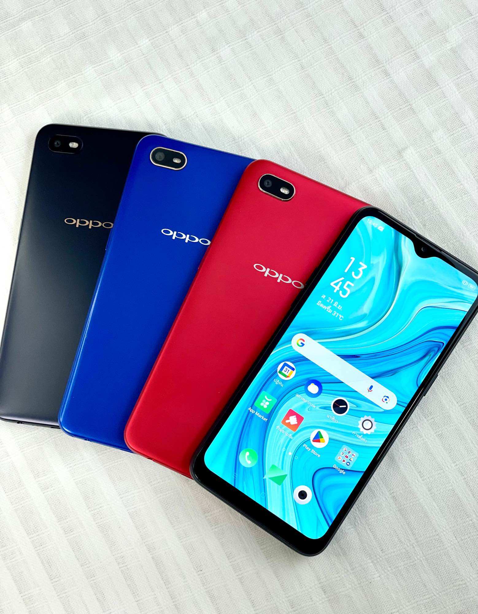 Genuine Oppo A1K, Screen 6.1, Ram 2, Rom 32, Android 9, Battery 4,000, Works Normally, Comes with a Free Charger Set. ราคา 1,150 บาท*ส่งฟรี