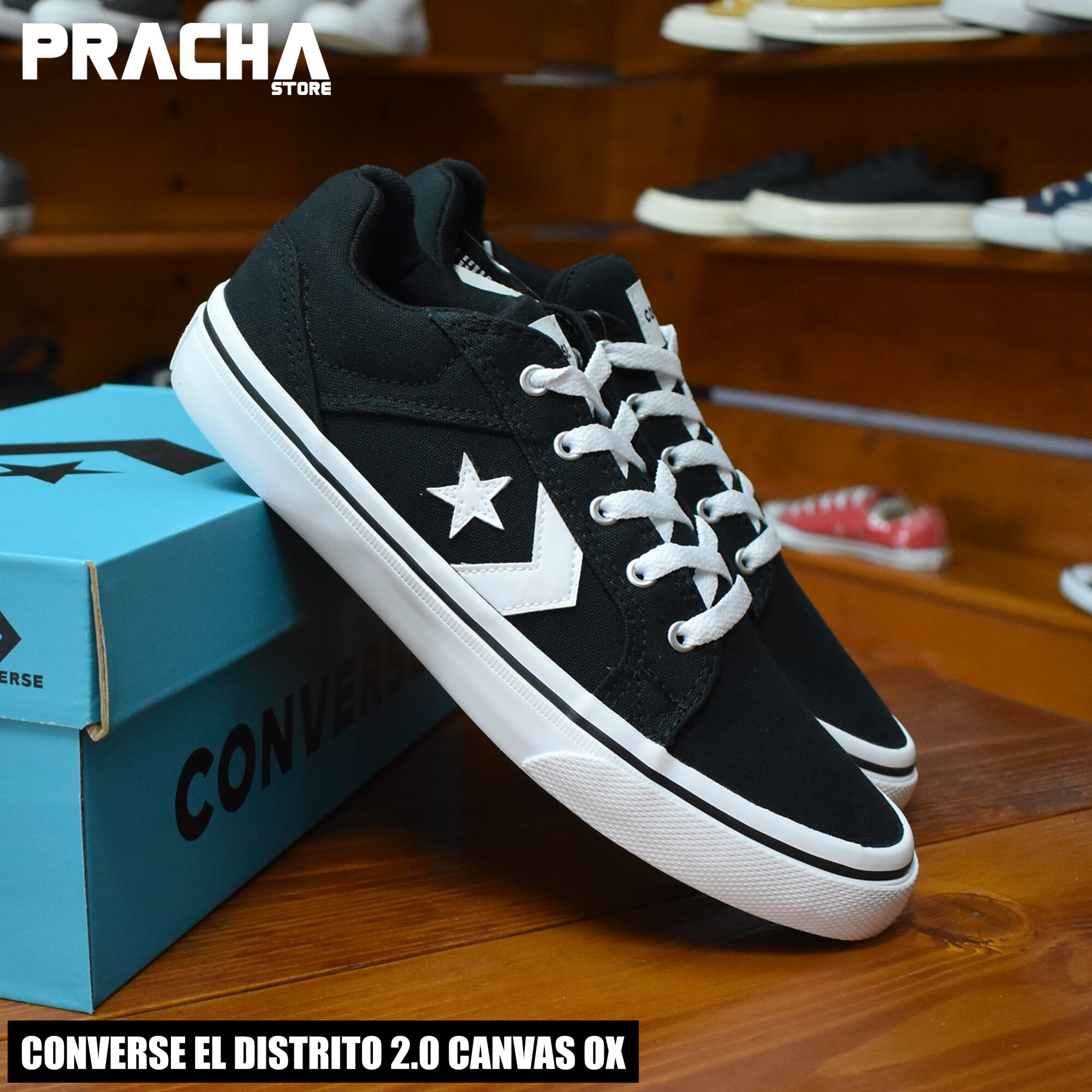 รองเท้าคอนเวิร์ส Converse el distrito canvas ox [ลิขสิทธิ์แท้