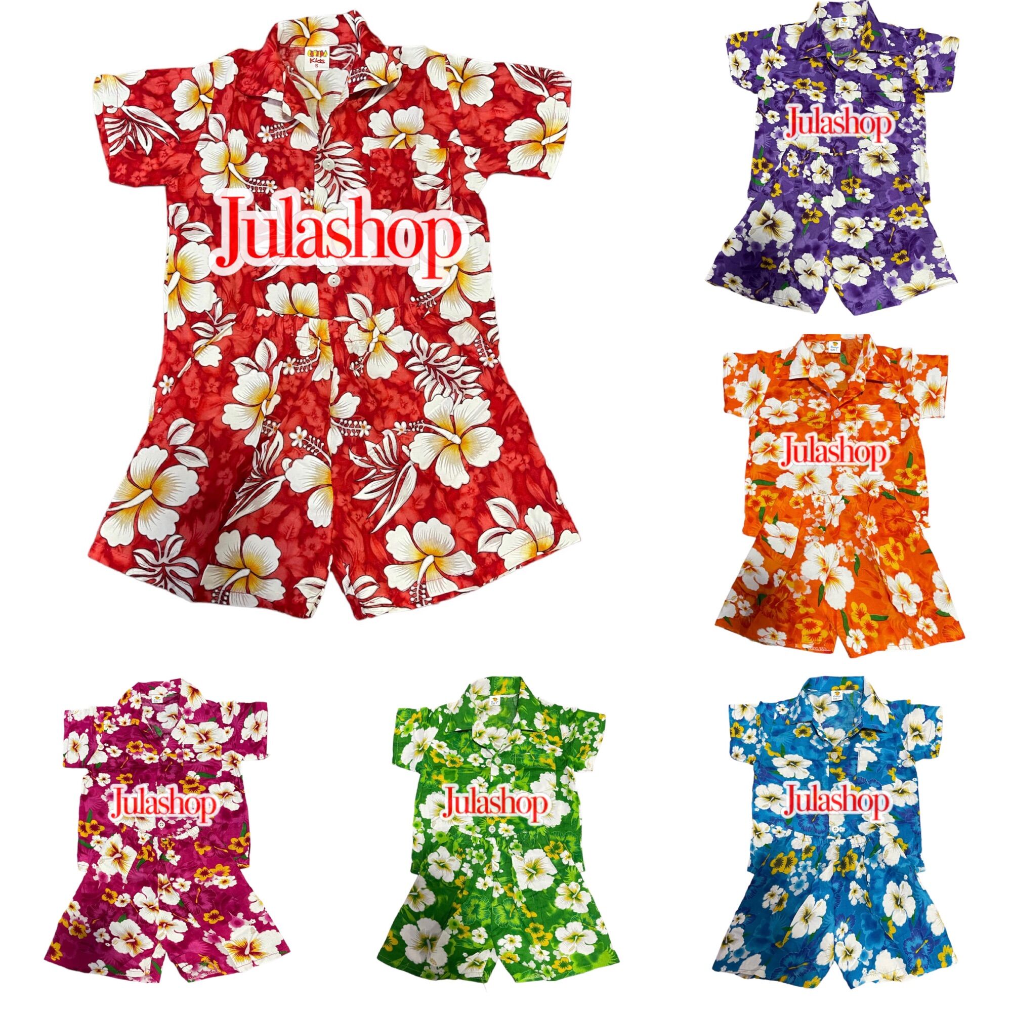 ชุดลายดอกเด็ก ชุดสงกรานต์เด็กผู้ชาย ชุดใส่สงกรานต์ เด็กอ่อนเด็กเล็ก น้ำหนักไม่เกิน10กิโล (จัดส่งตามโทนสีคละลายดอก) ราคา  119 บาท*ส่งฟรี