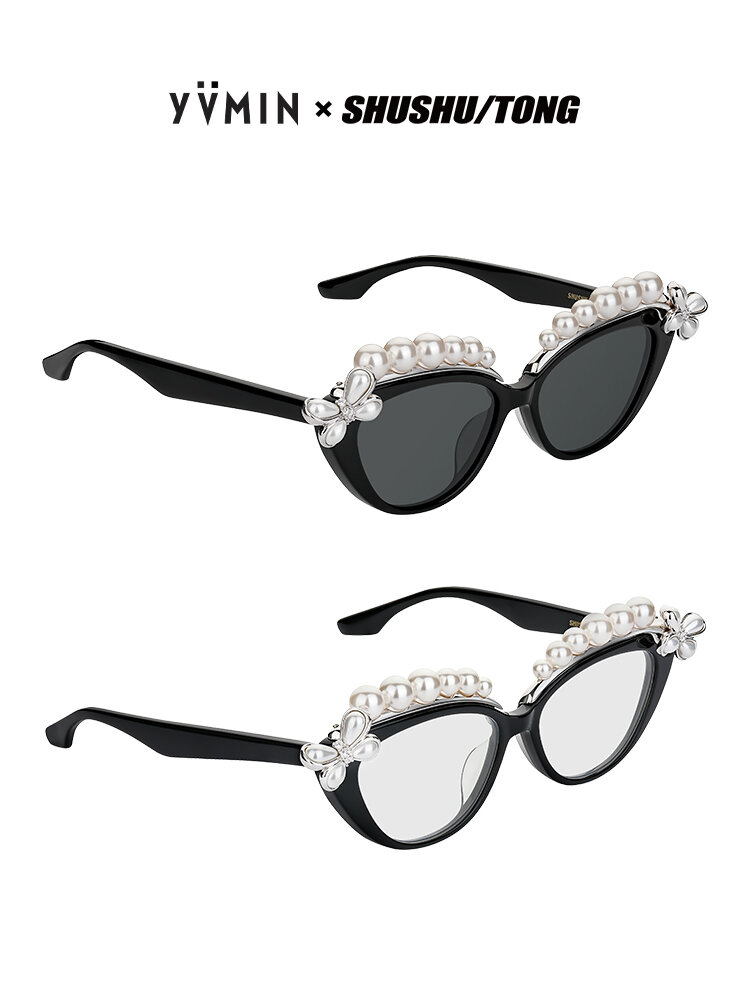 Cat-eye Bow Pearl Sunglasses ราคา 12,666 บาท*ส่งฟรี