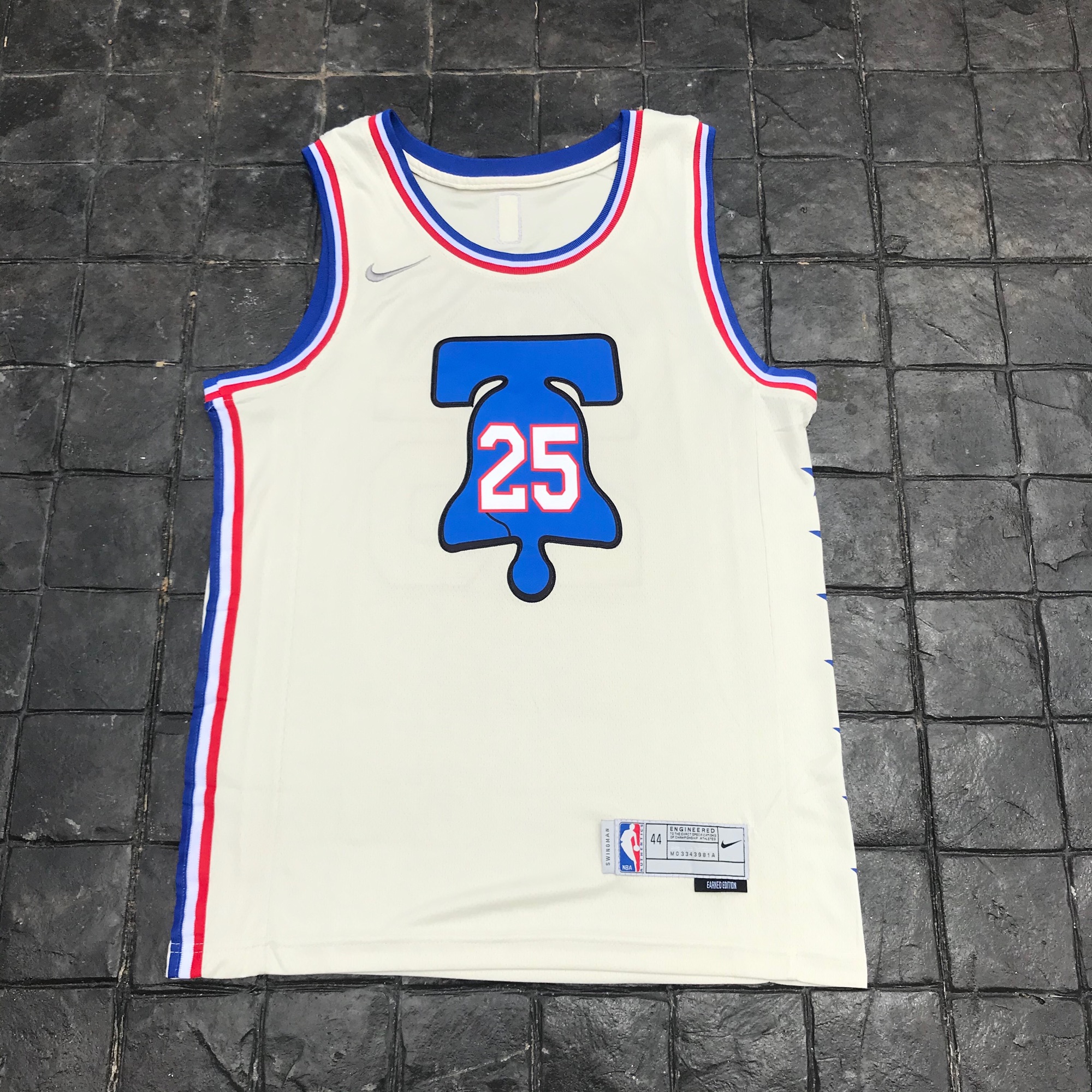 เสื้อบาสเกตบอลbasketball.jerseys(พร้อมจัดส่ง)#76ers.simmons.25.(city edition)