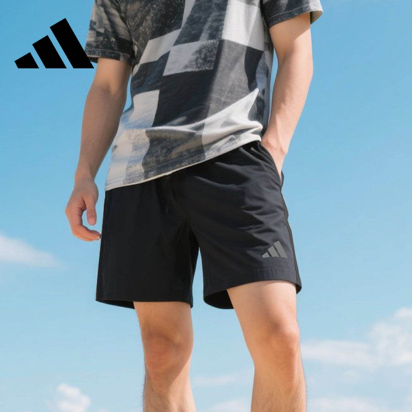 adidas | Summer Light Casual Mid-thigh Shorts Men's Wide-leg
