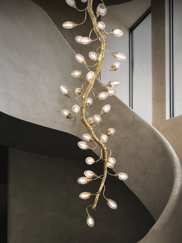 [MUYING | Luxury Copper Staircase Pendant Light,MUYING | Luxury Copper Staircase Pendant Light,] ราคา 52,642 บาท*ส่งฟรี
