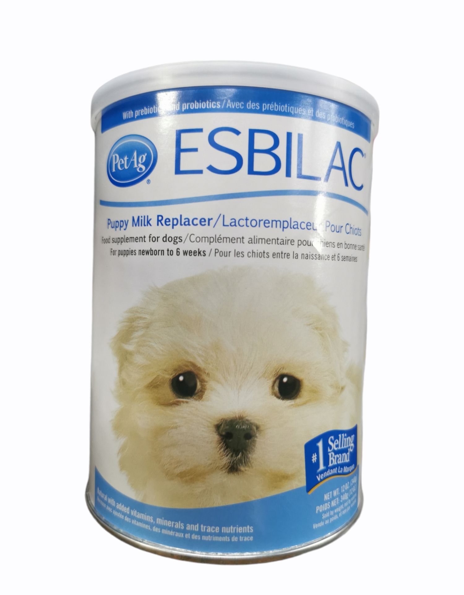 Esbilac​ puppy​ Milk​ Replacer​340g. (EXP.10/2022)นมผงสำหรับสุนัข