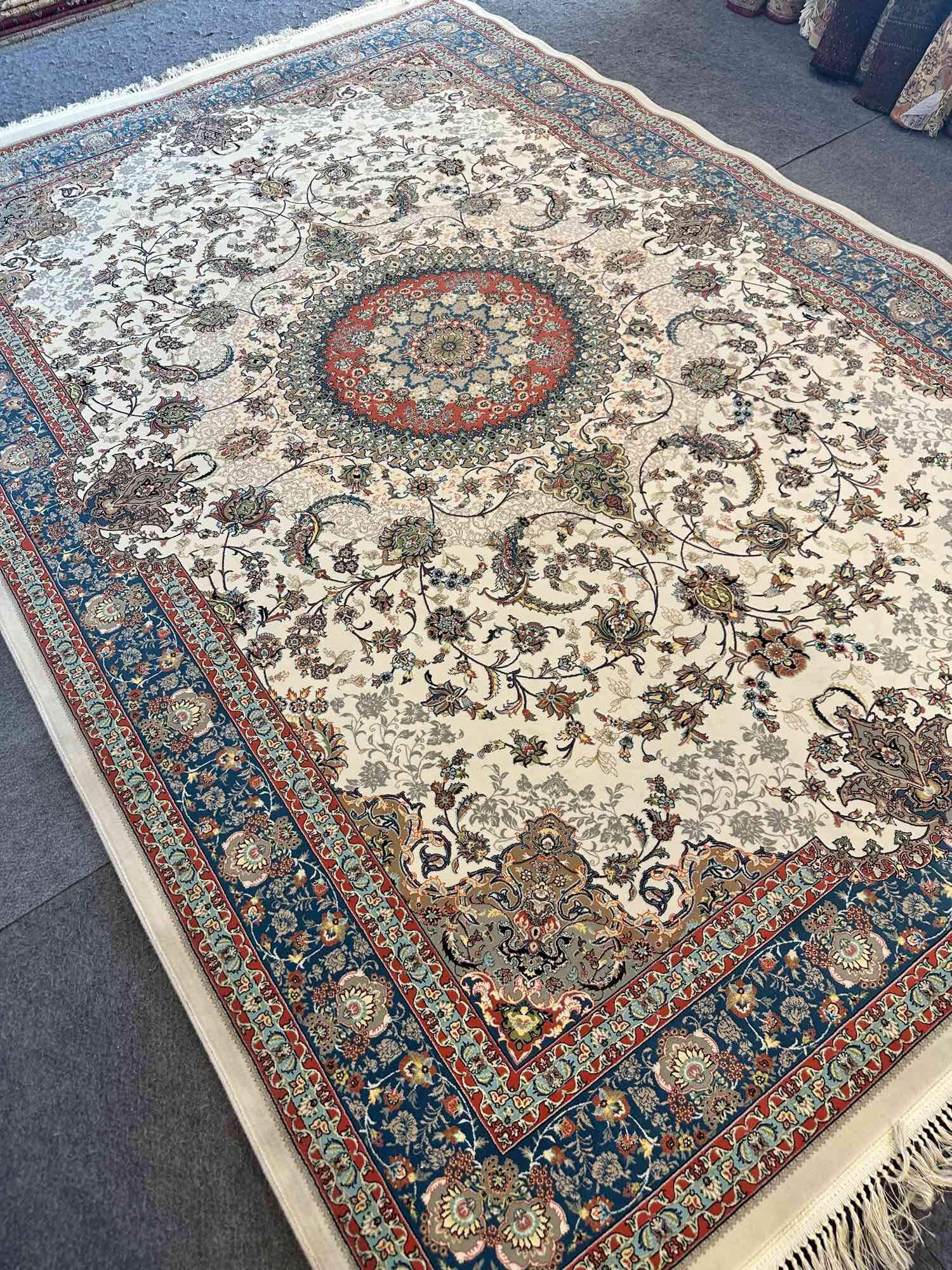 “Luxurious Isfahan Design Acrylic Persian Carpet – Thick Dense Pile, -Made in Iran (2x3m)”