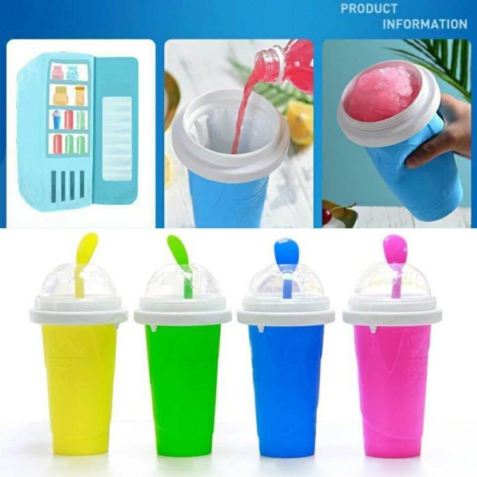 สินค้าพร้อมส่งจากไทย !! แก้วทำสเลอปี้ สเลอปี้ แก้วทำน้ำแข็งเกล็ด freeze squeeze