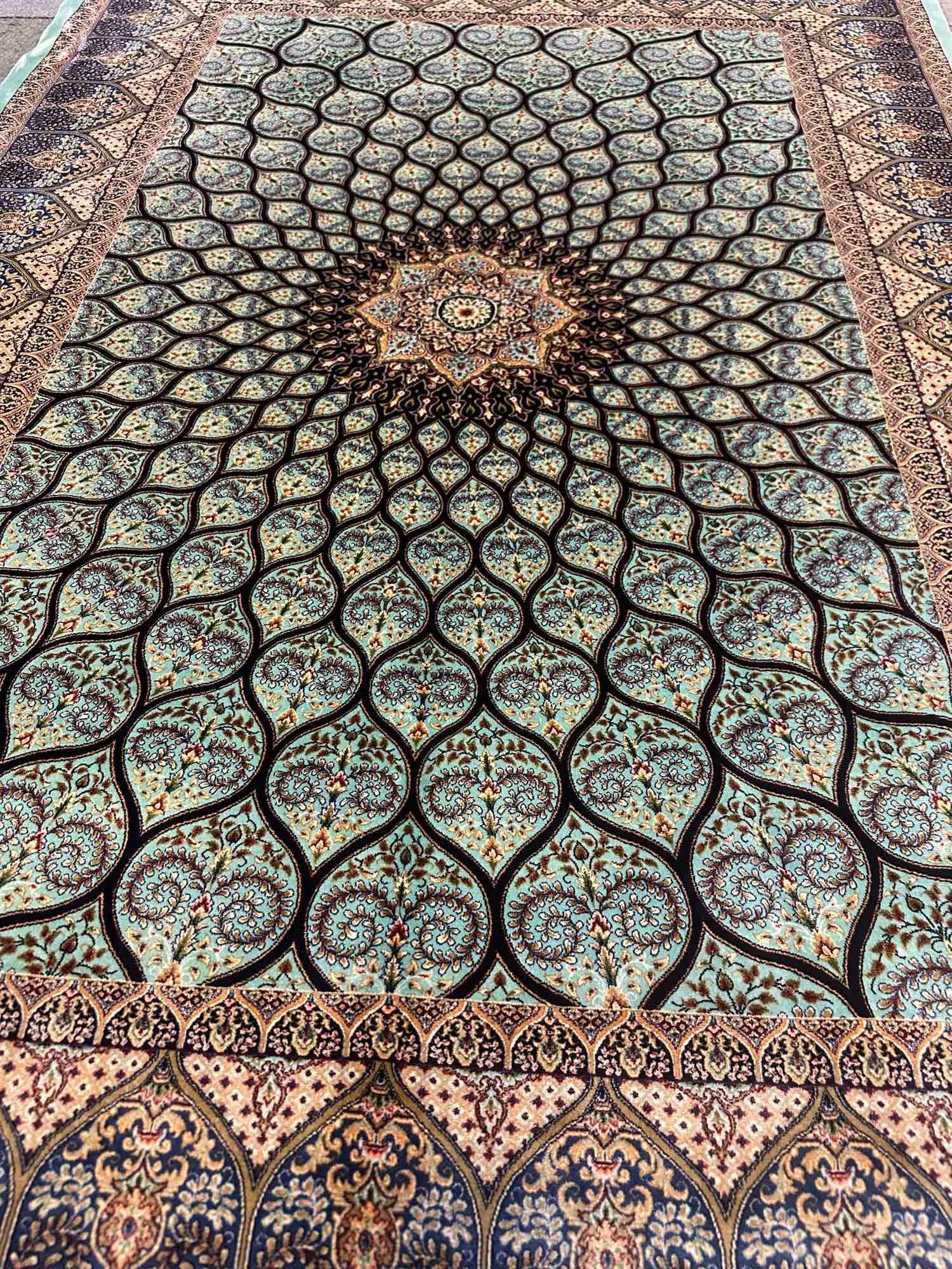 Persian silk on silk carpet size 120x180 cm from Iran 🇮🇷