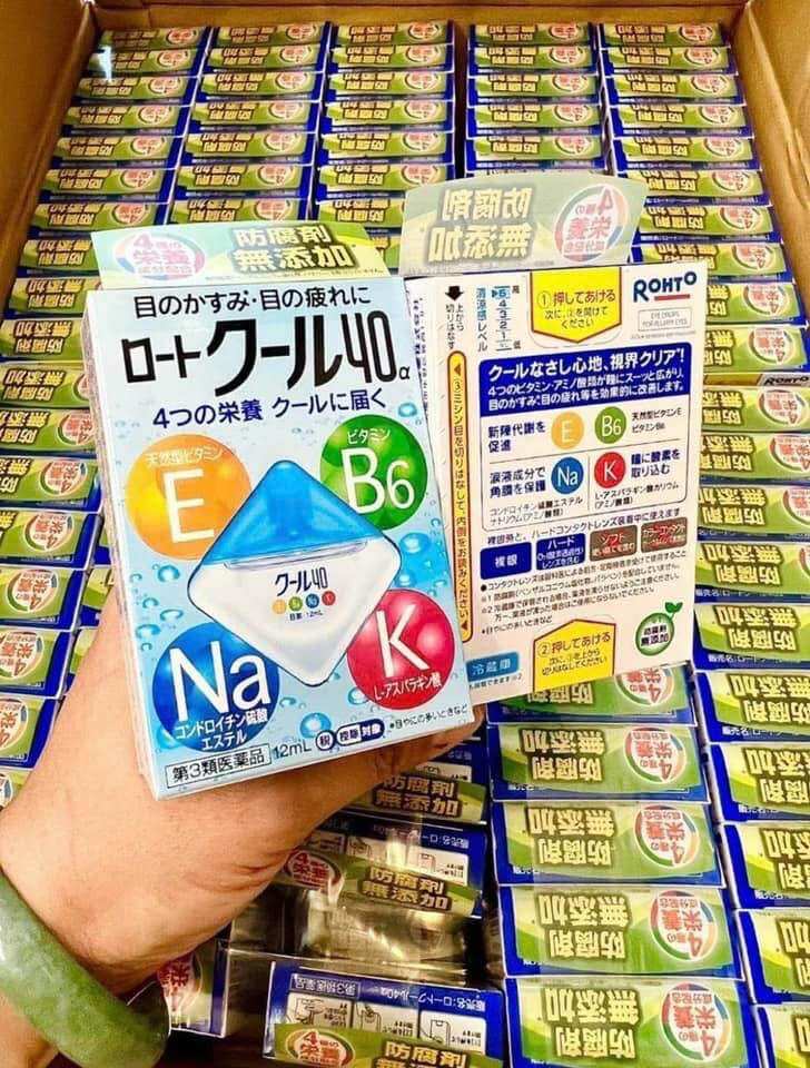 ใหม่ เย็นสดชื่นสบายตา ด้วยวิตามิน 4 ชนิด ขนาด 12 มล แท้ 100% จากญี่ปุ่น🇯🇵