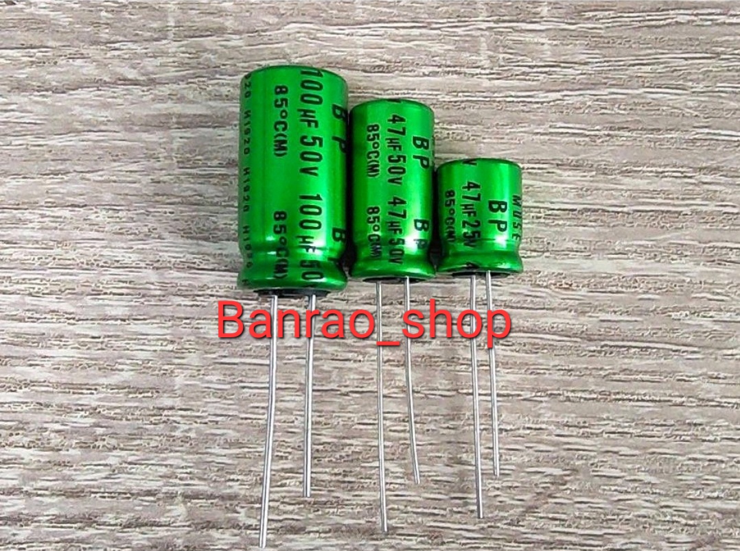 Nichicon Muse FG Fine Gold Audio Capacitors – 470uF 25V 12.5x20mm Radial, 10 Pcs (UFG1E471MHM)