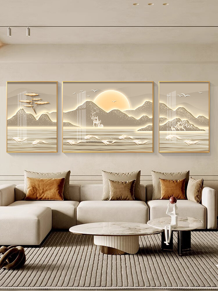 [BAOGEYU | Luxurious Landscape Triptych Wall Art,BAOGEYU | Luxurious Landscape Triptych Wall Art,] ราคา 2,205 บาท*ส่งฟรี