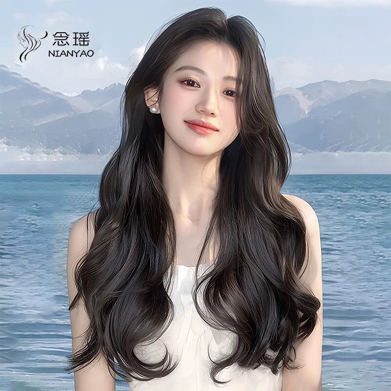 NIANYAO | Invisible Lightweight Full Head Wig with Long Wavy Hair ราคา 15,704 บาท*ส่งฟรี