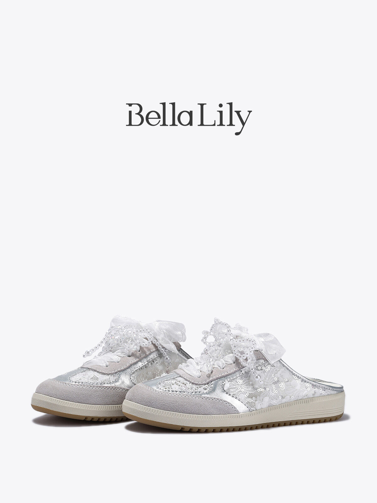 Bella Lily | Summer Lace Pointed-Toe Slippers Ballet Style Casual Shoes ราคา 3,088 บาท*ส่งฟรี