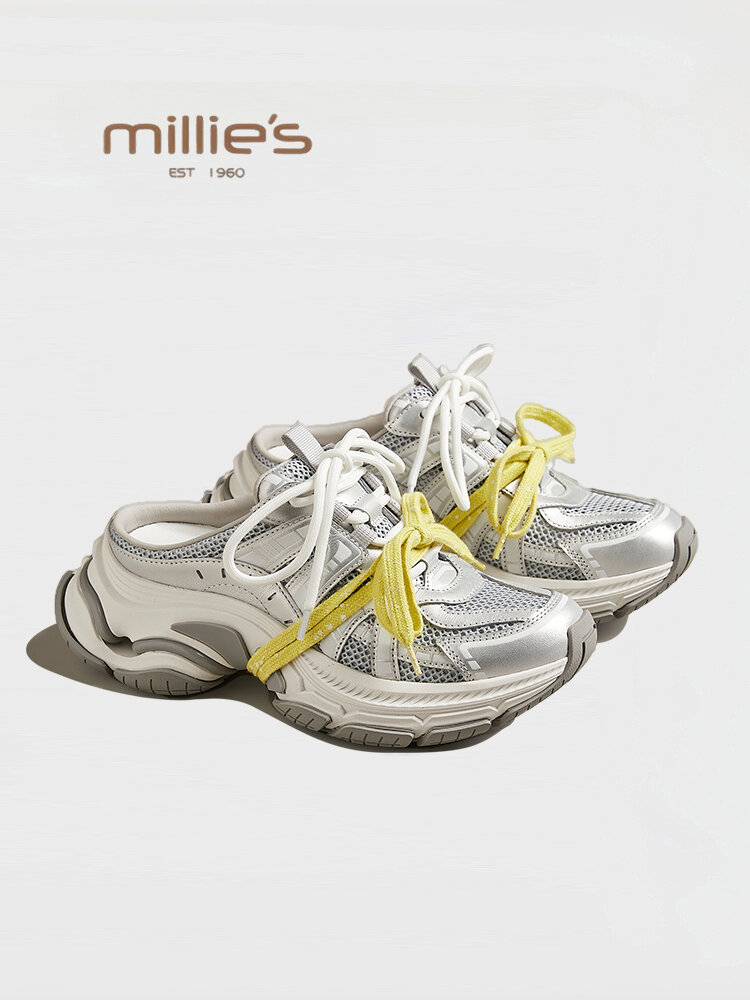 MILLIE'S | Thick-soled Breathable Women's Daddy Shoes All-match ราคา 9,830 บาท*ส่งฟรี