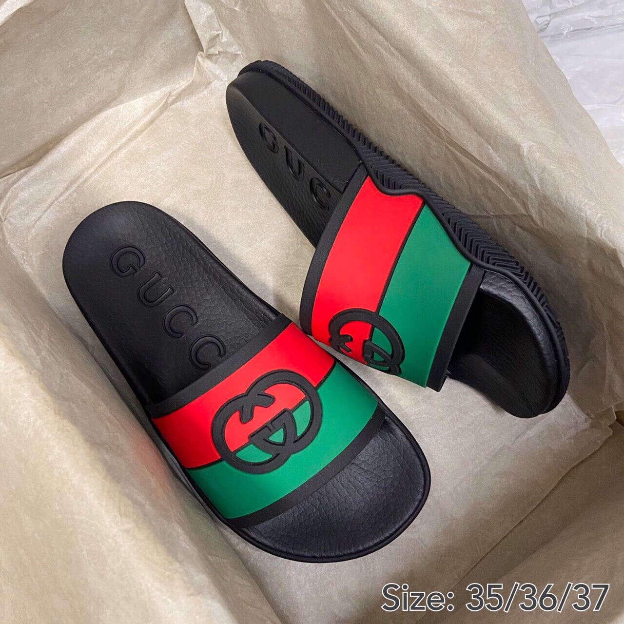 gucci slip on slippers