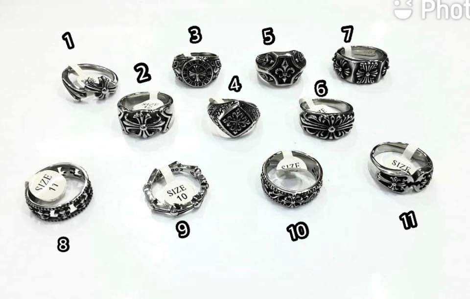 แหวน โครมฮาท กางเขน chrome hearts (รวมส่งด่วนจ้า) | Lazada.co.th