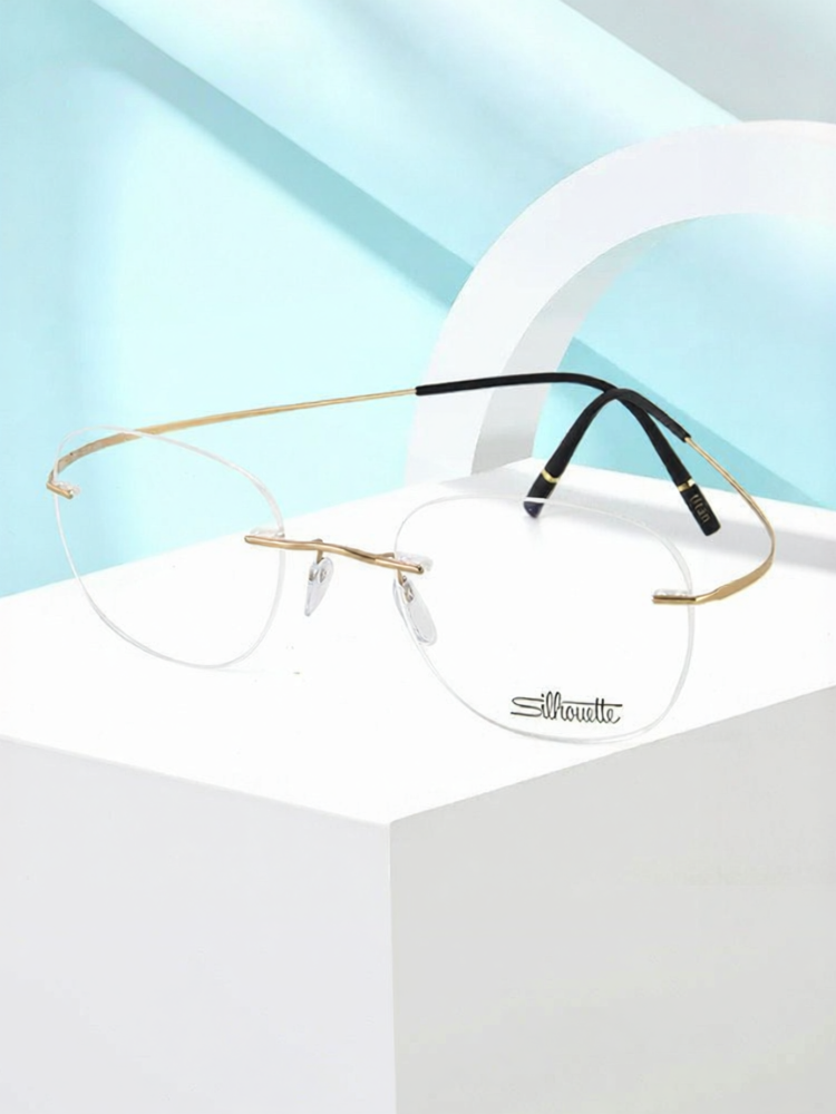 Silhouette | Square Rimless Titanium Glasses ราคา 21,226 บาท*ส่งฟรี