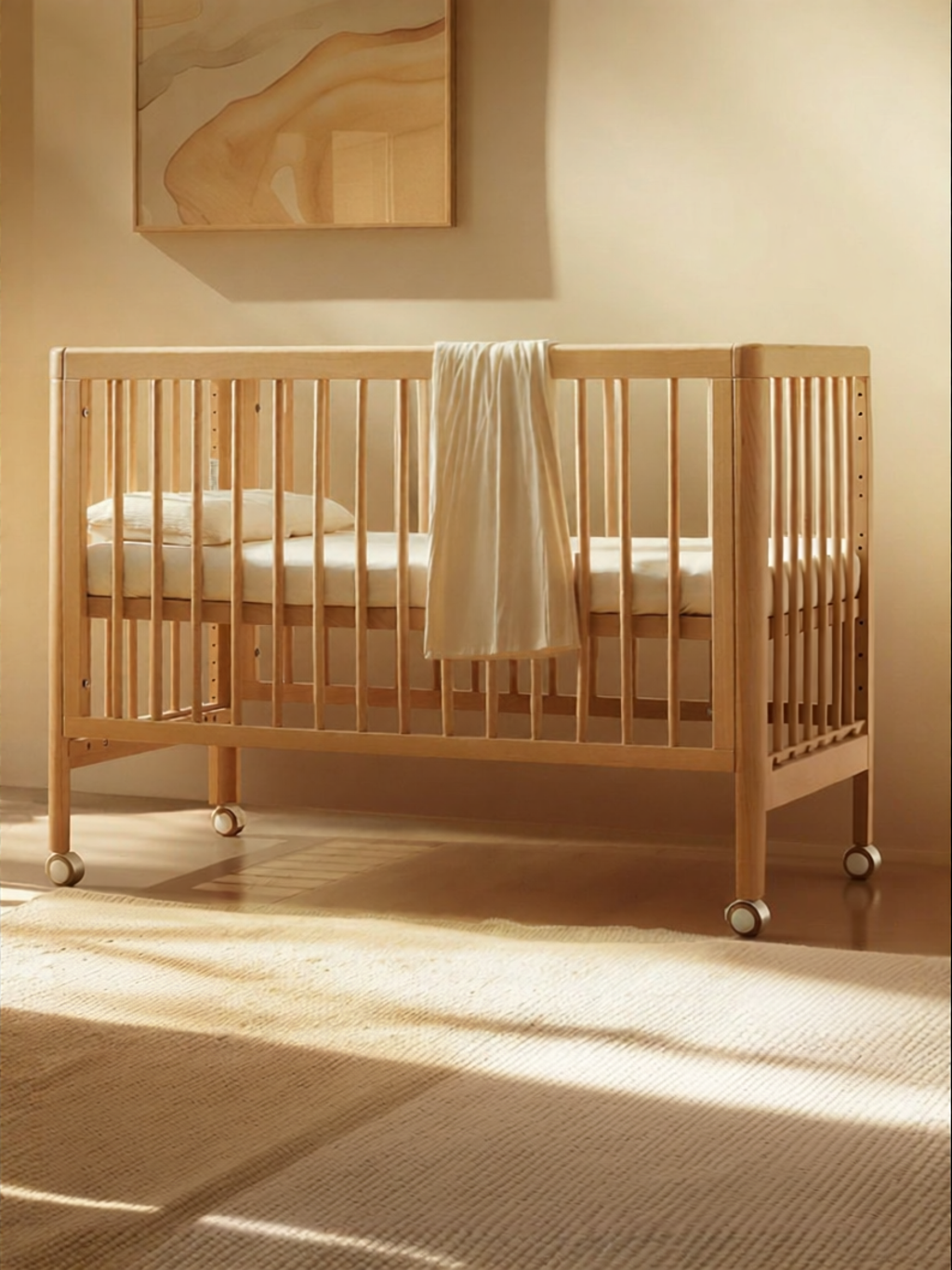 ผลิตภัณฑ์แม่และเด็ก KUB เปลเด็กเคลื่อนที่อเนกประสงค์ทารกแรกเกิด Co-sleeper ไม้บีชแข็ง ราคา 15,320 บาท*ส่งฟรี