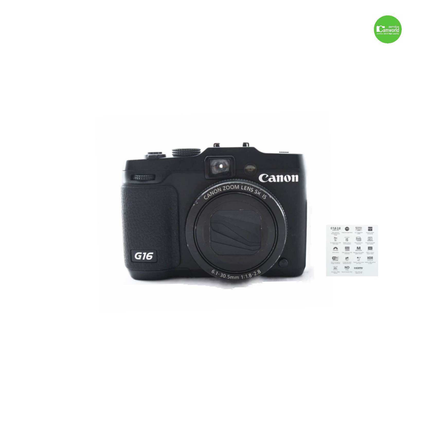 Canon Powershot G16 Compact camera WiFi 12.1MP Full HD Lens 5X กล้อง ...