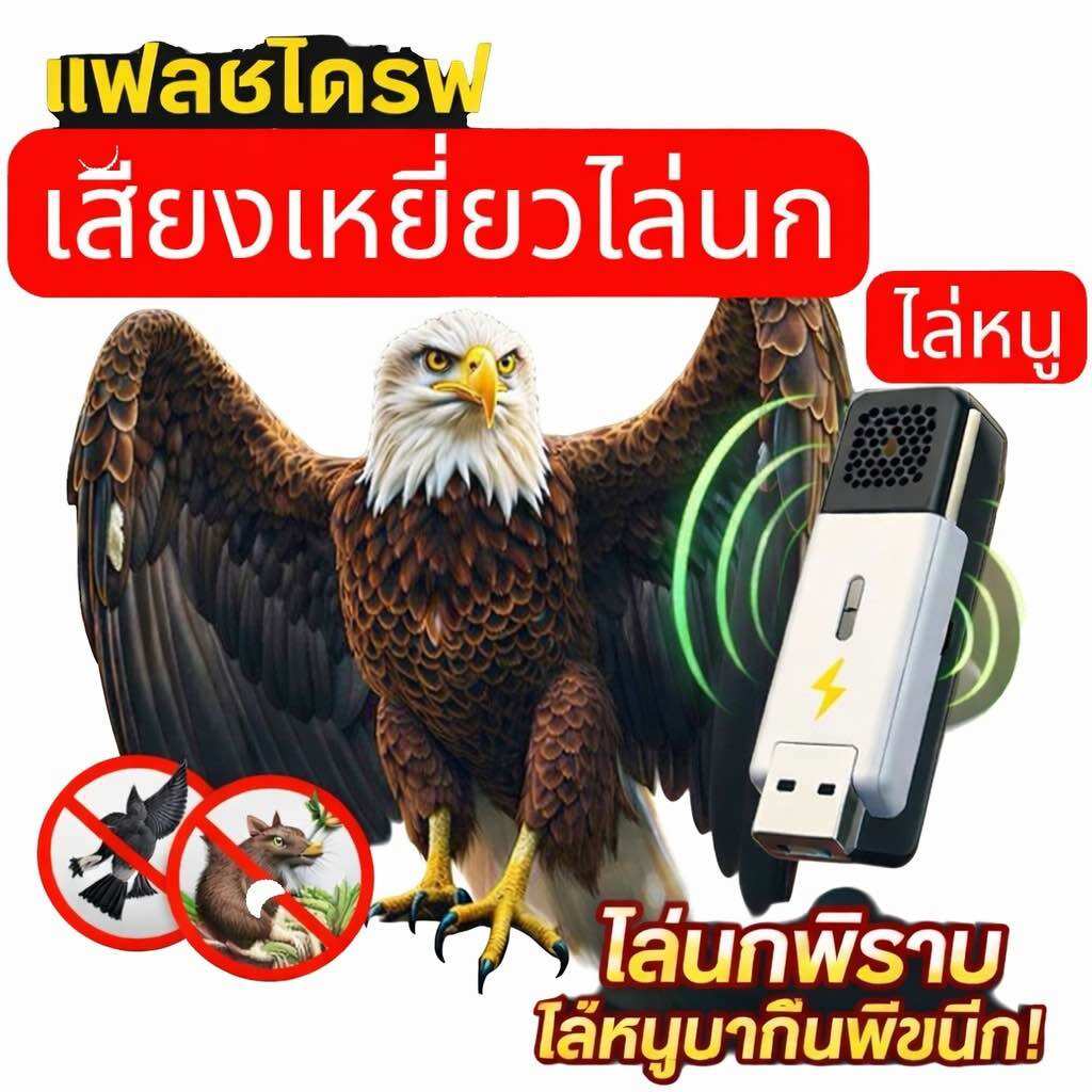 Flash Drive, Hawk Sound to Scare Away Birds, Repel Rats, Pigeons in the Garden or Farm. ราคา 120 บาท*ส่งฟรี