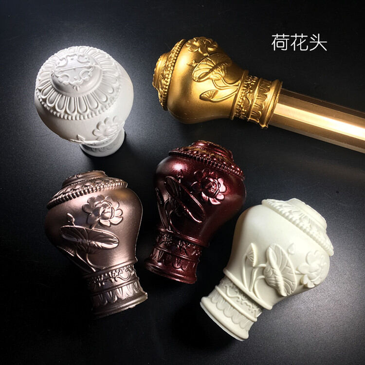 เลือกซื้อ ผ้าม่าน Lotus Head Curtain Rod Decorative End Cap Roman Pole Head Blocker Curtain Accessories Auxiliary Material Blow Mould Head ราคาพิเศษ มีเก็บเงินปลายทาง