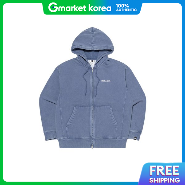 Kodak | K4323Lfth1Blu Hooded Zip-Up Sports Jumper Cine Washed Oversized Fit Blue 4381866 ราคา 5,330 บาท*ส่งฟรี