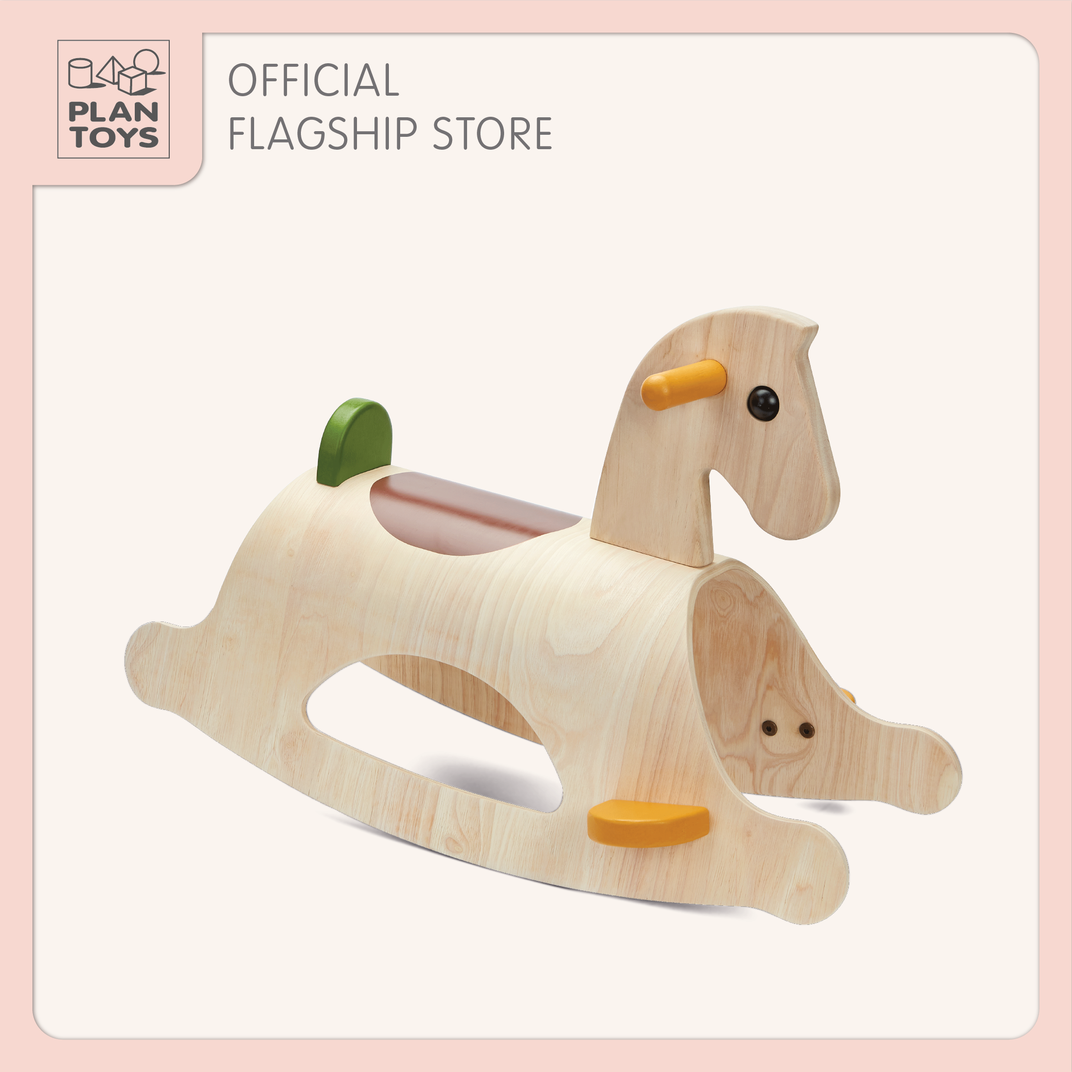 ของเล่นและโมเดลสะสม Plantoys ของเล่นไม้ Palomino - Modern Rustic ม้าโยกพาโลมิโน-โมเดิร์นรัสติค เสริมพัฒนาการ สำหรับเด็กอายุ 2 ปี ขึ้นไป