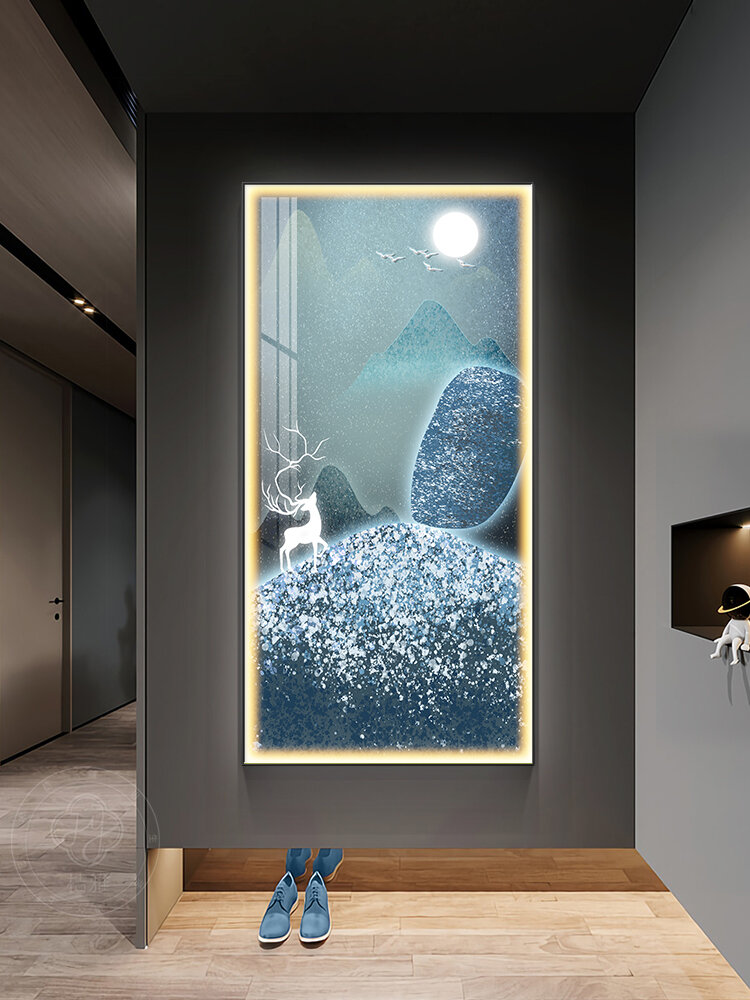 JUYA | Modern Minimalist Deer Wall Art with LED Lights ราคา 4,548 บาท*ส่งฟรี