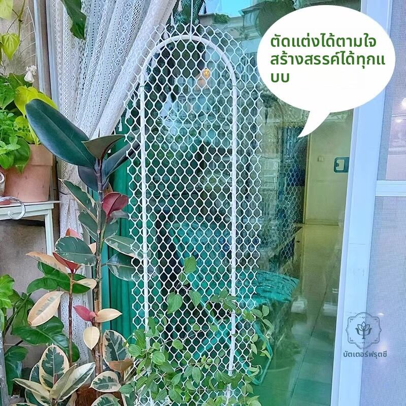 MONLEYTA | Wall Climbing Support White Plastic Netting Plant Trellis ราคา 1,099 บาท*ส่งฟรี
