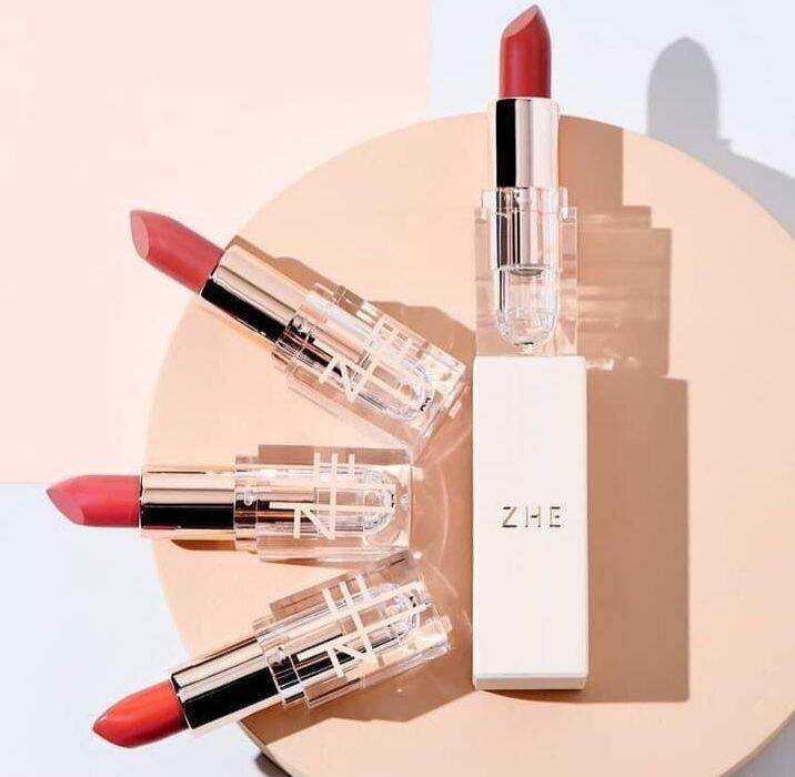 เซลล้างสต๊อก ลิปชี ลิปกึ่งแมท (แบรนด์ZHE) Zhe Lipstick Lazada.co.th