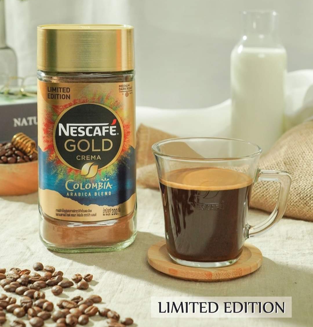 NESCAFÉ GOLD CREMA COLOMBIA ARABICA กาแฟ Limited Edition เนสกาแฟ โกล เครม่า โคลัมเบีย อาราบิก้า