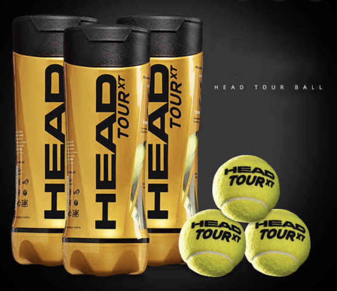 ลูกเทนนิส Head tour XT 1 can/3 ball,Tennis balls New Official ball
