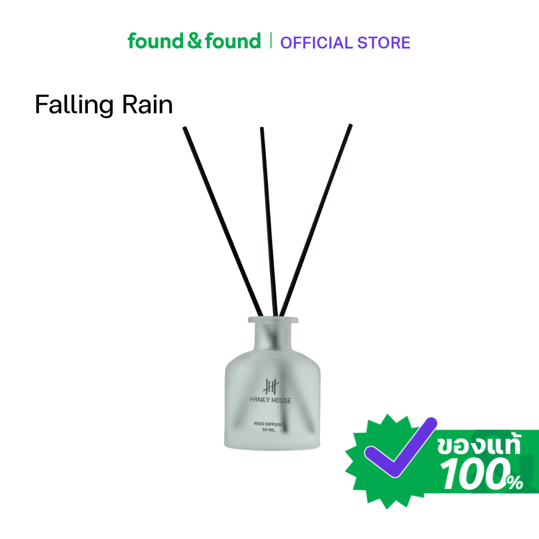 [EXP 2027-07-25] Hanky House Reed Diffuser 50ml Falling Rain ก้านไม้หอม กลิ่น Falling Rain 50ml หอมละมุน found & found