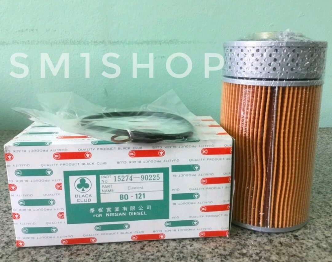ไส้กรองน้ำมันเครื่อง Nissan(นิสสัน) -UD (เครื่อง PE) 2ชั้น ยี่ห้อ แบล็คคลับ (Black Club, BC) รหัสสินค้า -BO-121 -15274-90225 ราคา 159 บาท*ส่งฟรี