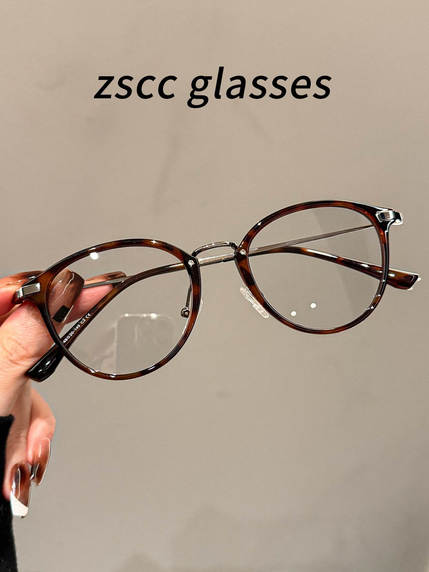 ZSCC | Tortoiseshell Oval Prescription Glasses Anti-Blue Light ราคา 352 บาท*ส่งฟรี