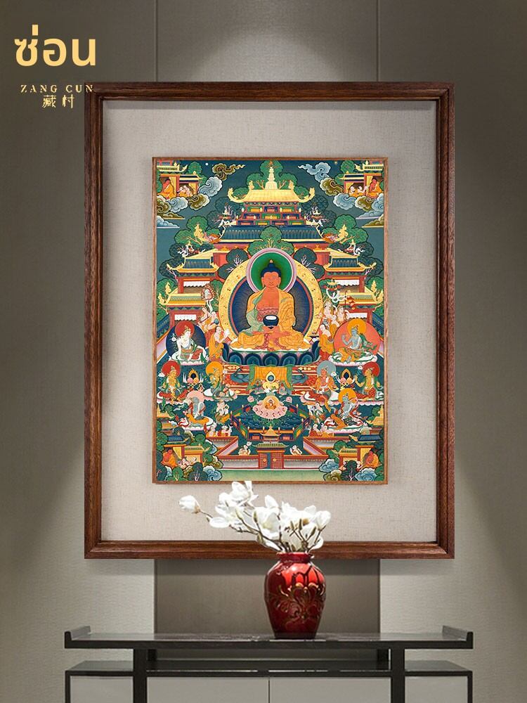 [ZANGCUN | Ming Tang Style Paradise Thangka Painting for Living Room and Entrance Decoration,ZANGCUN | Ming Tang Style Paradise Thangka Painting for Living Room and Entrance Decoration,] ราคา 148,498 บาท*ส่งฟรี