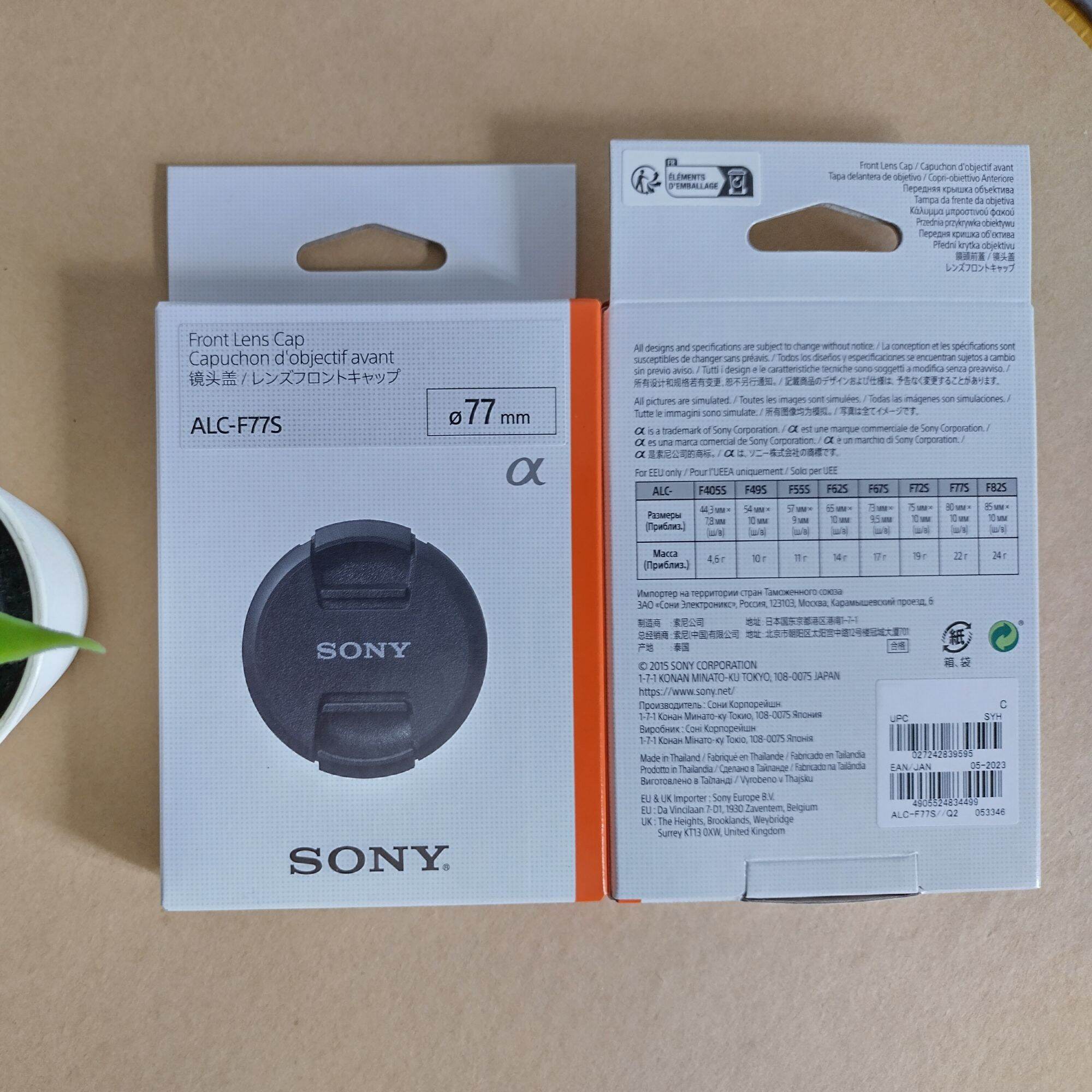 แท้ ฝาปิดเลนส์ Sony Lens Cap 40.5mm 82mm ALCF A5000 A5100 A6000