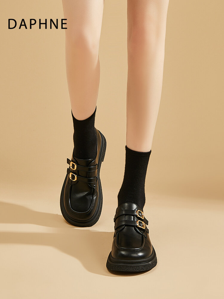 Daphne | Thick-soled Black Loafers for Women Commuting ราคา 3,642 บาท*ส่งฟรี