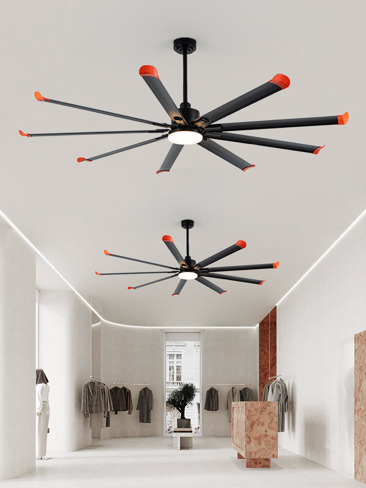 JINSHENG | Large Commercial 96 Inches Aluminum Blades Ceiling Fan and Light ราคา 17,471 บาท*ส่งฟรี