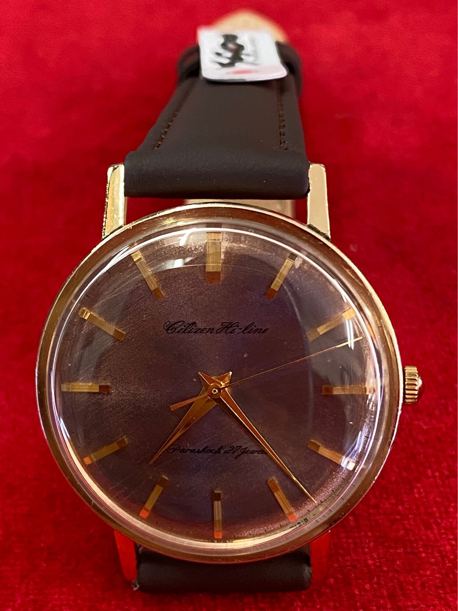 Citizen Hi-Line Parashock 27 Jewels ระบบไขลาน ตัวเรือนทอง 14K Gold