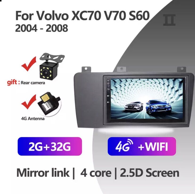 Android 10 For VOLVO XC70 / V70 / S60 2005-2008 Car Stereo Radio Multimedia Video Player Navigation GPS ราคา 16,500 บาท*ส่งฟรี